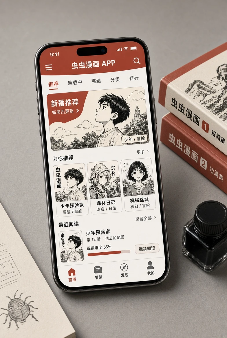 虫虫漫画APP移动浏览
